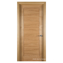 Pure OAK wooden solid core a swing internal flush door with section drawing for school